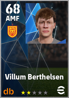 Villum Berthelsen — AMF, OVR 68, MAX 68