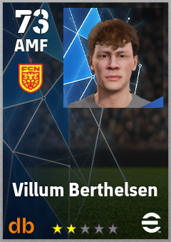 Villum Berthelsen — AMF, OVR 73, MAX 73
