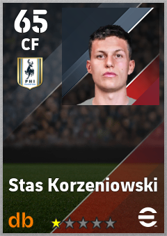 Stas Korzeniowski — CF, OVR 65, MAX 65