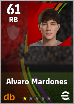Alvaro Mardones — RB, OVR 61, MAX 61