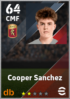 Cooper Sanchez — CMF, OVR 64, MAX 64