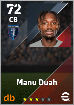 Manu Duah eFootball player card