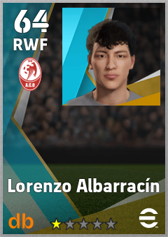 Lorenzo Albarracín — RWF, OVR 64, MAX 64