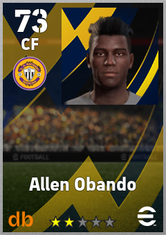 Allen Obando eFootball player card
