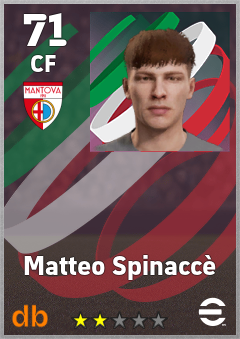 Matteo Spinaccè — CF, OVR 71, MAX 71