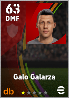 Galo Galarza eFootball player card