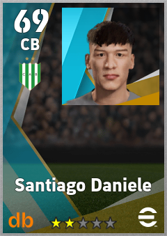 Santiago Daniele — CB, OVR 69, MAX 69