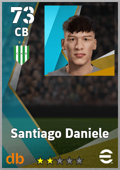 Santiago Daniele — CB, OVR 73, MAX 73