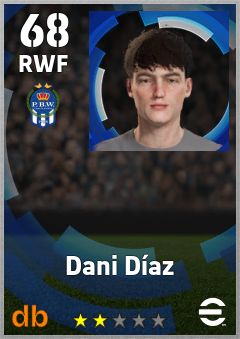 Dani Díaz — RWF, OVR 68, MAX 68
