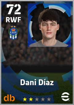 Dani Díaz eFootball player card