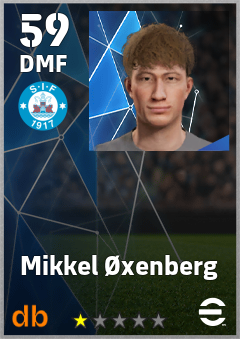 Mikkel Øxenberg — DMF, OVR 59, MAX 59