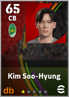 Kim Soo-Hyung — CB, OVR 65, MAX 65