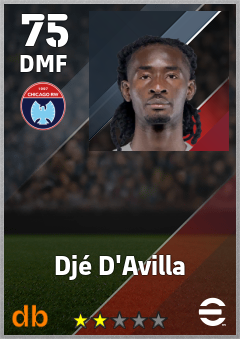 Djé D'Avilla — DMF, OVR 75, MAX 75