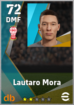 Lautaro Mora — DMF, OVR 72, MAX 72