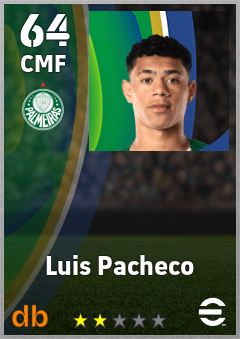 Luis Pacheco — CMF, OVR 64, MAX 64