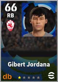 Gibert Jordana — RB, OVR 66, MAX 66