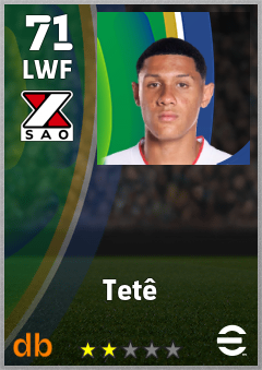 Tetê — LWF, OVR 71, MAX 71