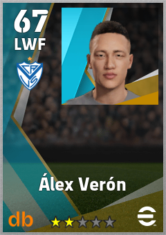 Álex Verón — LWF, OVR 67, MAX 67