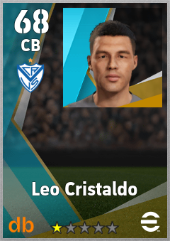 Leo Cristaldo — CB, OVR 68, MAX 68