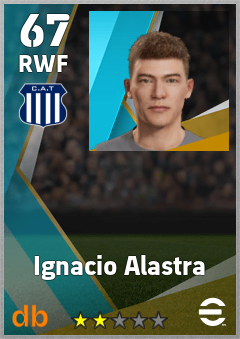 Ignacio Alastra — RWF, OVR 67, MAX 67