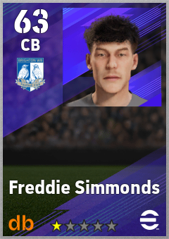 Freddie Simmonds eFootball player card