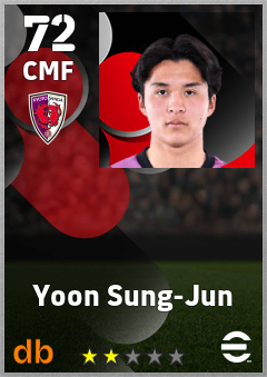 Yoon Sung-Jun — CMF, OVR 72, MAX 72