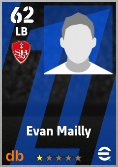 Evan Mailly — LB, OVR 62, MAX 62