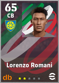 Lorenzo Romani — CB, OVR 65, MAX 65