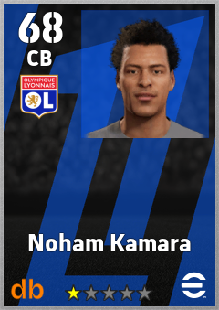 Noham Kamara — CB, OVR 68, MAX 68
