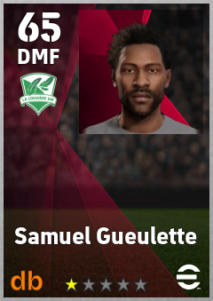Samuel Gueulette — DMF, OVR 65, MAX 65