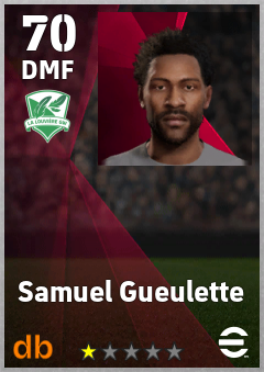 Samuel Gueulette — DMF, OVR 70, MAX 70