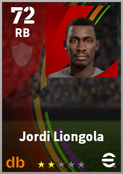 Jordi Liongola — RB, OVR 72, MAX 72