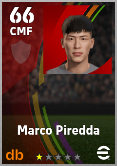 Marco Piredda — CMF, OVR 66, MAX 66
