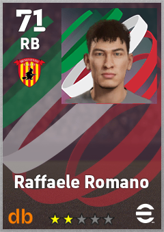 Raffaele Romano — RB, OVR 71, MAX 71