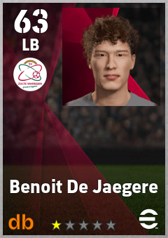 Benoit De Jaegere — LB, OVR 63, MAX 63