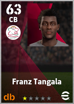 Franz Tangala — CB, OVR 63, MAX 63