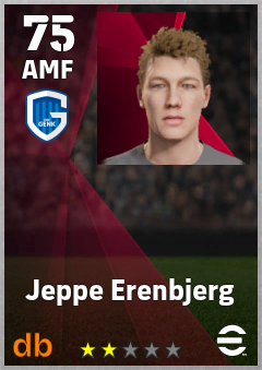 Jeppe Erenbjerg — AMF, OVR 75, MAX 75