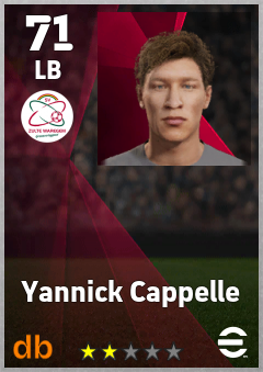 Yannick Cappelle eFootball player card
