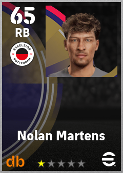 Nolan Martens — RB, OVR 65, MAX 65