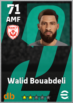 Walid Bouabdeli — AMF, OVR 71, MAX 71