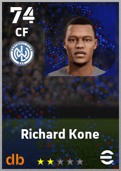 Richard Kone — CF, OVR 74, MAX 74