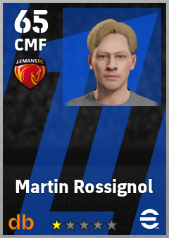 Martin Rossignol — CMF, OVR 65, MAX 65