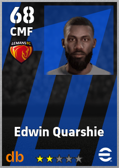 Edwin Quarshie — CMF, OVR 68, MAX 68