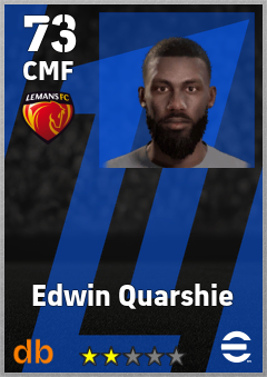 Edwin Quarshie — CMF, OVR 73, MAX 73