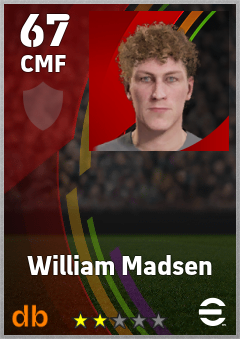 William Madsen eFootball player card