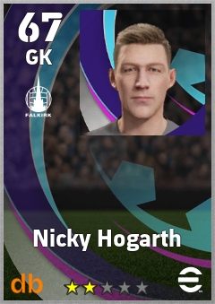 Nicky Hogarth — GK, OVR 67, MAX 67