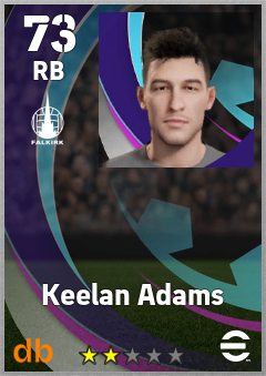 Keelan Adams — RB, OVR 73, MAX 73