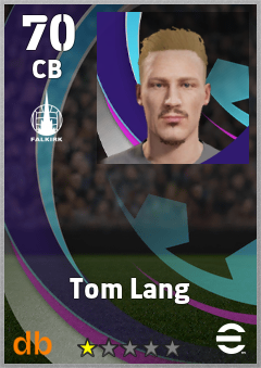 Tom Lang — CB, OVR 70, MAX 70