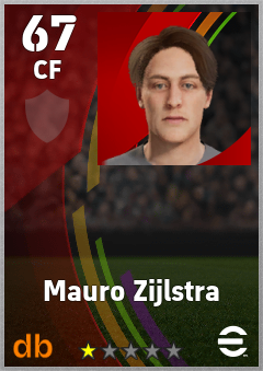Mauro Zijlstra — CF, OVR 67, MAX 67