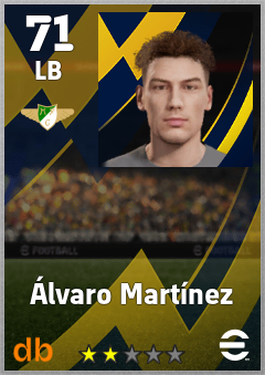 Álvaro Martínez — LB, OVR 71, MAX 71